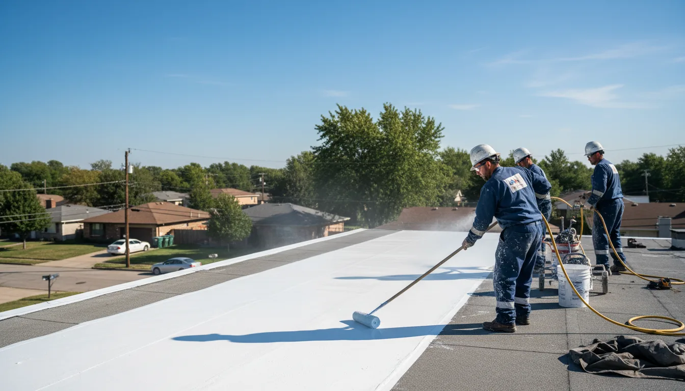Commercial roof coating in Clare, MI near me